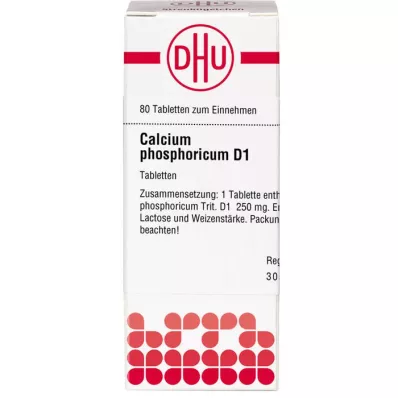 CALCIUM PHOSPHORICUM D 1 tablete, 80 kapsul