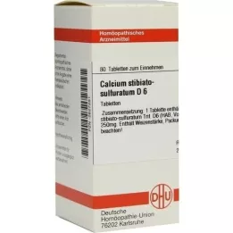 CALCIUM STIBIATO sulfuratum D 6 tablet, 80 kosov