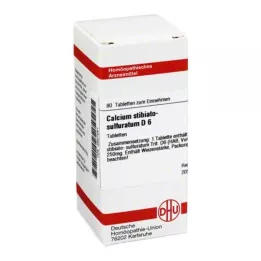 CALCIUM STIBIATO sulfuratum D 6 tablet, 80 kosov