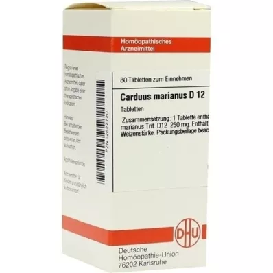 CARDUUS MARIANUS D 12 tablet, 80 kapsul