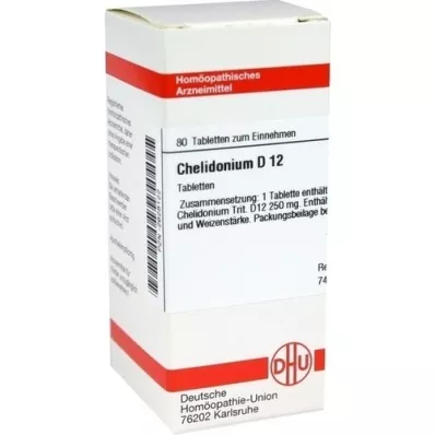 CHELIDONIUM D 12 tablet, 80 kapsul