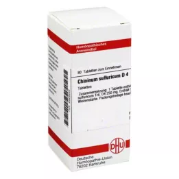 CHININUM SULFURICUM D 4 tablete, 80 kapsul