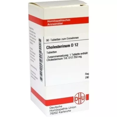 CHOLESTERINUM D 12 tablet, 80 kapsul