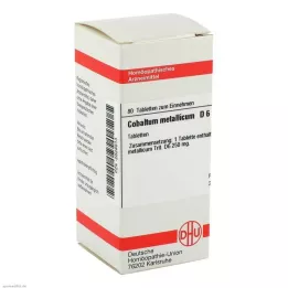 COBALTUM METALLICUM D 6 tablete, 80 kapsul
