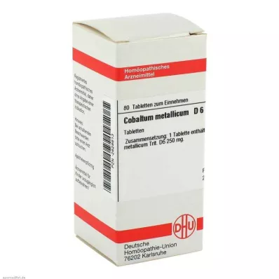 COBALTUM METALLICUM D 6 tablete, 80 kapsul