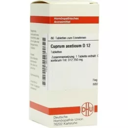 CUPRUM ACETICUM D 12 tablet, 80 kapsul