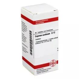 CUPRUM ACETICUM D 12 tablet, 80 kapsul