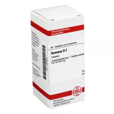 DAMIANA D 2 tablete, 80 kapsul DAMIANA D 2 tablete, 80 kapsul