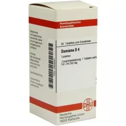 DAMIANA D 4 tablete, 80 kapsul