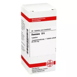 DAMIANA D 6 tablete, 80 kapsul