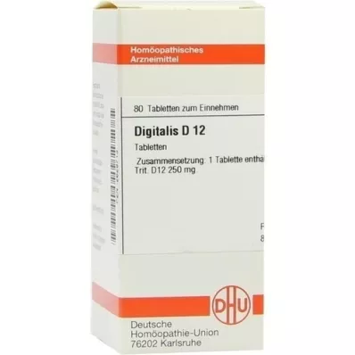 DIGITALIS D 12 tablet, 80 kapsul