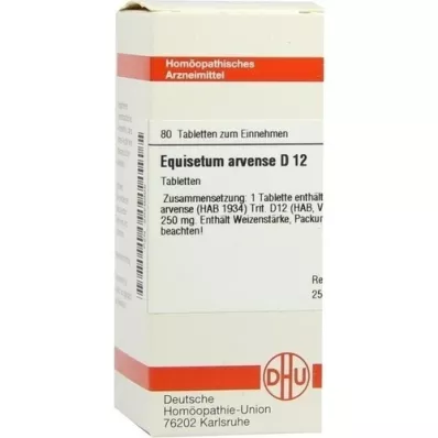 EQUISETUM ARVENSE D 12 tablet, 80 kapsul