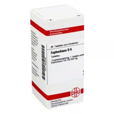 EUPHORBIUM D 6 tablete, 80 kapsul