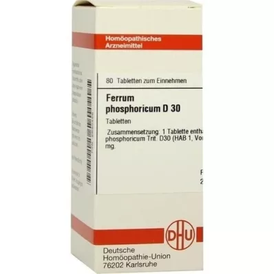 FERRUM PHOSPHORICUM D 30 tablet, 80 kapsul
