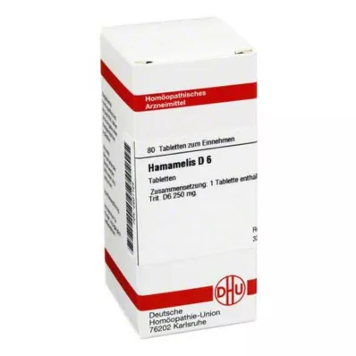 HAMAMELIS D 6 tablete, 80 kapsul