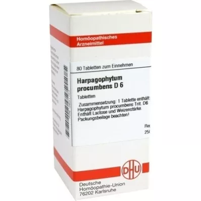 HARPAGOPHYTUM PROCUMBENS D 6 tablete, 80 kapsul