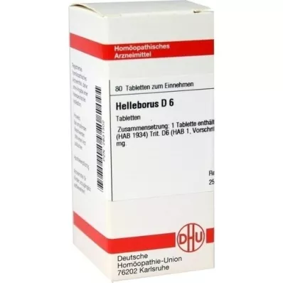 HELLEBORUS D 6 tablete, 80 kapsul