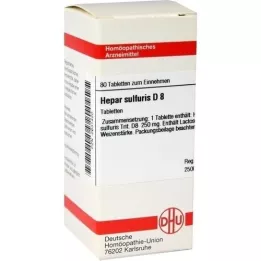 HEPAR SULFURIS D 8 tablet, 80 kapsul