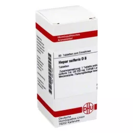 HEPAR SULFURIS D 8 tablet, 80 kapsul