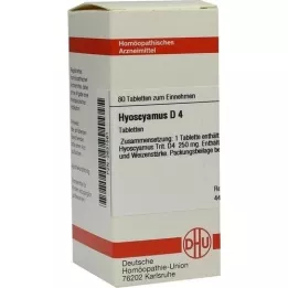 HYOSCYAMUS D 4 tablete, 80 kapsul