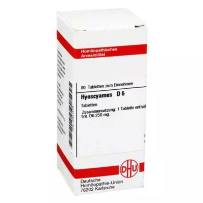HYOSCYAMUS D 6 tablete, 80 kapsul