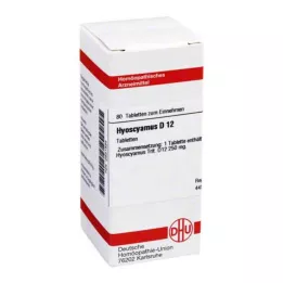 HYOSCYAMUS D 12 tablet, 80 kapsul