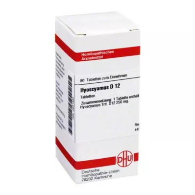 HYOSCYAMUS D 12 tablet, 80 kapsul