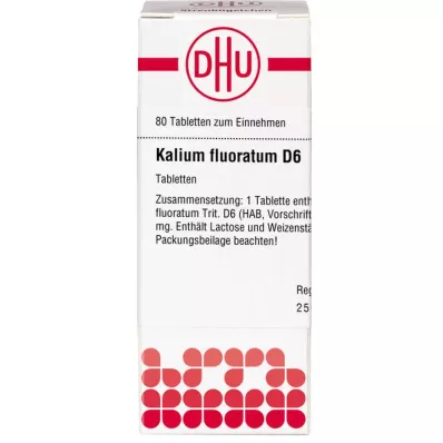 KALIUM FLUORATUM D 6 tablete, 80 kapsul