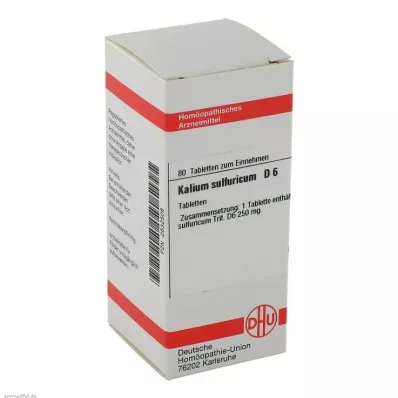 KALIUM SULFURICUM D 6 tablete, 80 kapsul