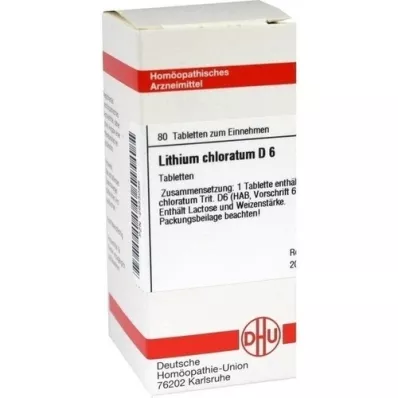 LITHIUM CHLORATUM D 6 tablete, 80 kapsul