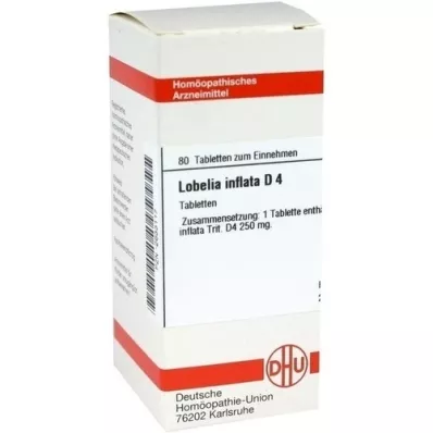 LOBELIA INFLATA D 4 tablete, 80 kapsul