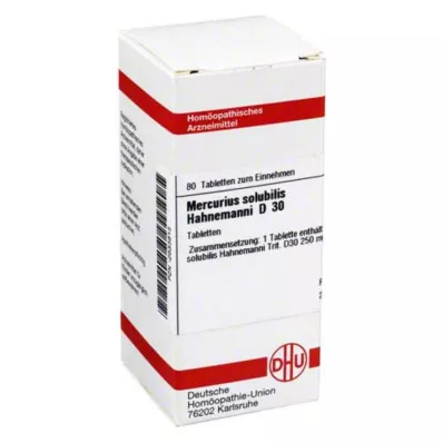 MERCURIUS SOLUBILIS Hahnemanni D 30 tablet, 80 kosov MERCURIUS SOLUBILIS Hahnemanni D 30 tablet, 80 kosov