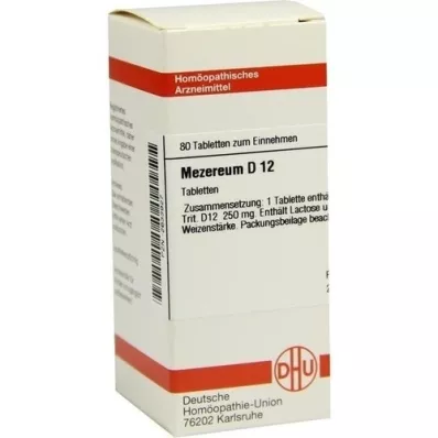 MEZEREUM D 12 tablet, 80 kapsul