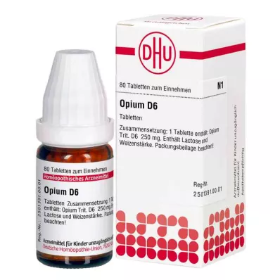 OPIUM D 6 tablete, 80 kapsul