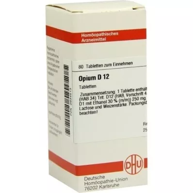 OPIUM D 12 tablet, 80 kapsul