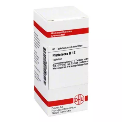 PHYTOLACCA D 12 tablet, 80 kapsul PHYTOLACCA D 12 tablet, 80 kapsul