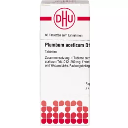 PLUMBUM ACETICUM D 12 tablet, 80 kapsul