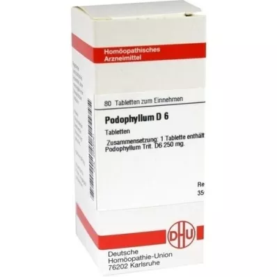 PODOPHYLLUM D 6 tablete, 80 kapsul