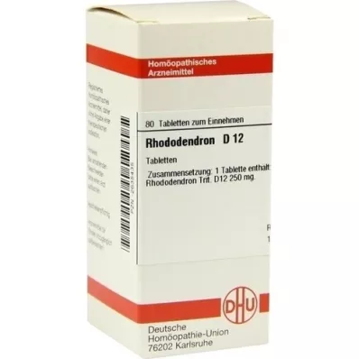 RHODODENDRON D 12 tablet, 80 kapsul