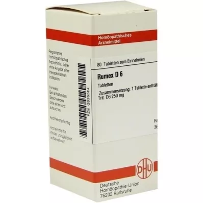 RUMEX D 6 tablete, 80 kapsul