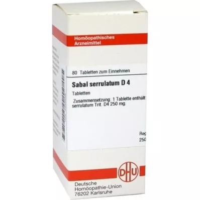 SABAL SERRULATUM D 4 tablete, 80 kapsul