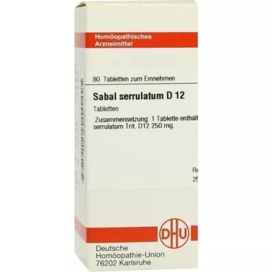 SABAL SERRULATUM D 12 tablet, 80 kapsul