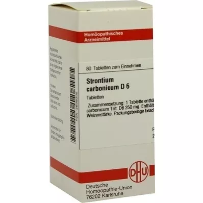 STRONTIUM CARBONICUM D 6 tablete, 80 kapsul