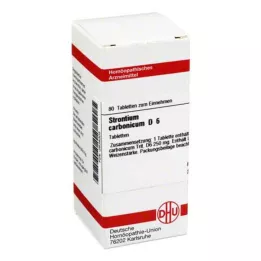 STRONTIUM CARBONICUM D 6 tablete, 80 kapsul