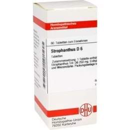 STROPHANTHUS D 6 tablete, 80 kapsul