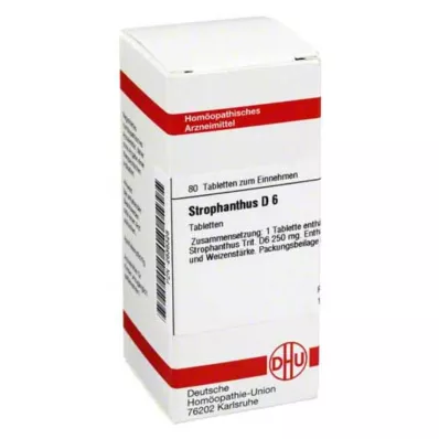 STROPHANTHUS D 6 tablete, 80 kapsul