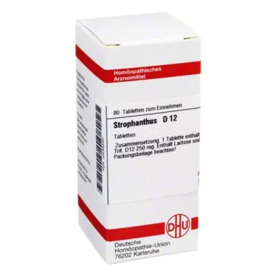 STROPHANTHUS D 12 tablet, 80 kapsul