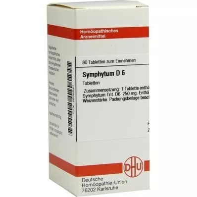 SYMPHYTUM D 6 tablete, 80 kapsul