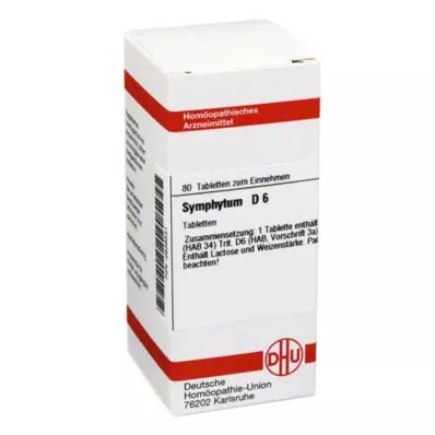SYMPHYTUM D 6 tablete, 80 kapsul SYMPHYTUM D 6 tablete, 80 kapsul