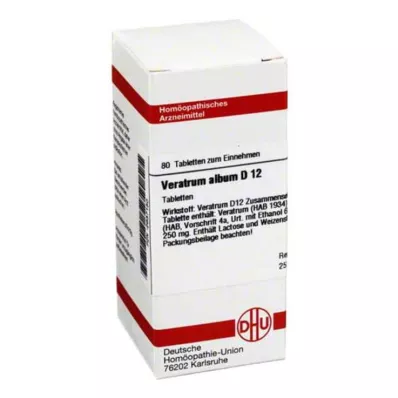 VERATRUM ALBUM D 12 tablet, 80 kapsul